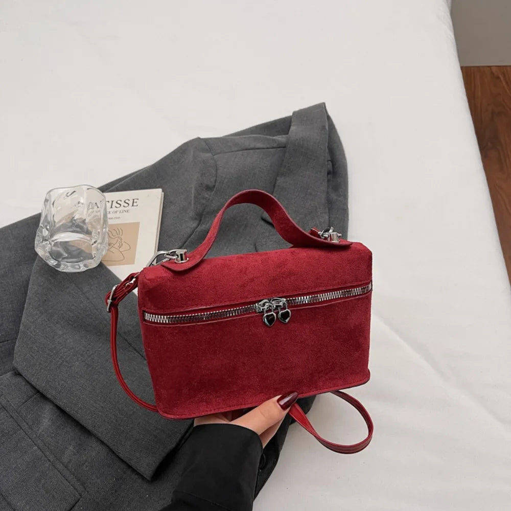 Durable PU Leather Crossbody Bag Versatile Large Capacity Handbag Casual Messenger Bags Women