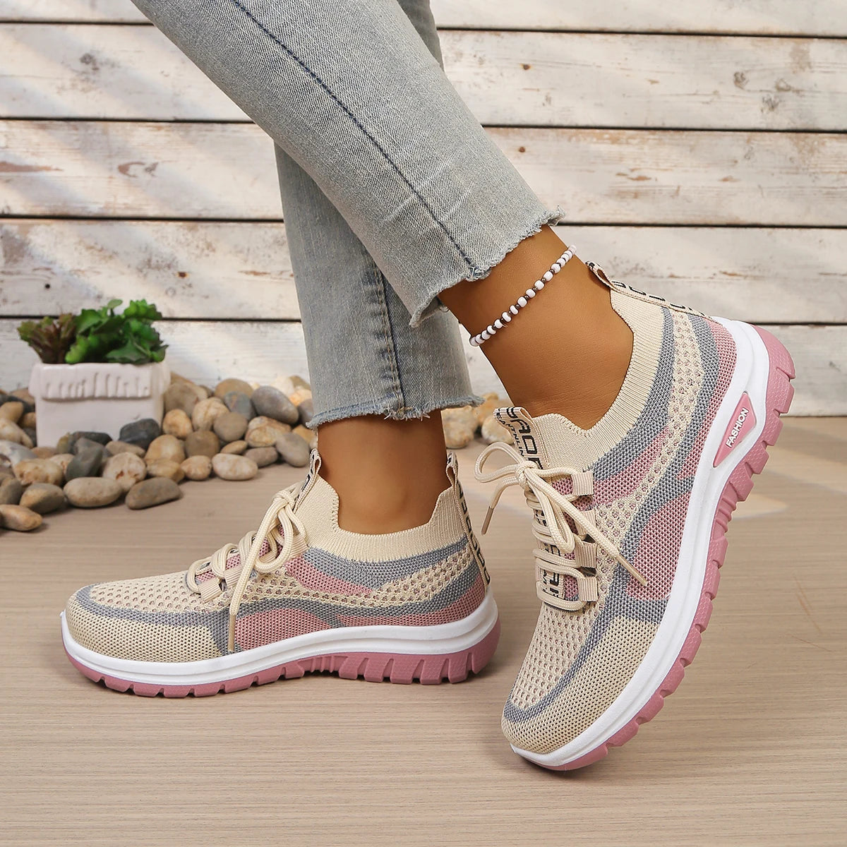 Women's shoes 2026 Casual sports shoes, new color-blocked and fashionable single shoes cheap shoes clearance free shipping