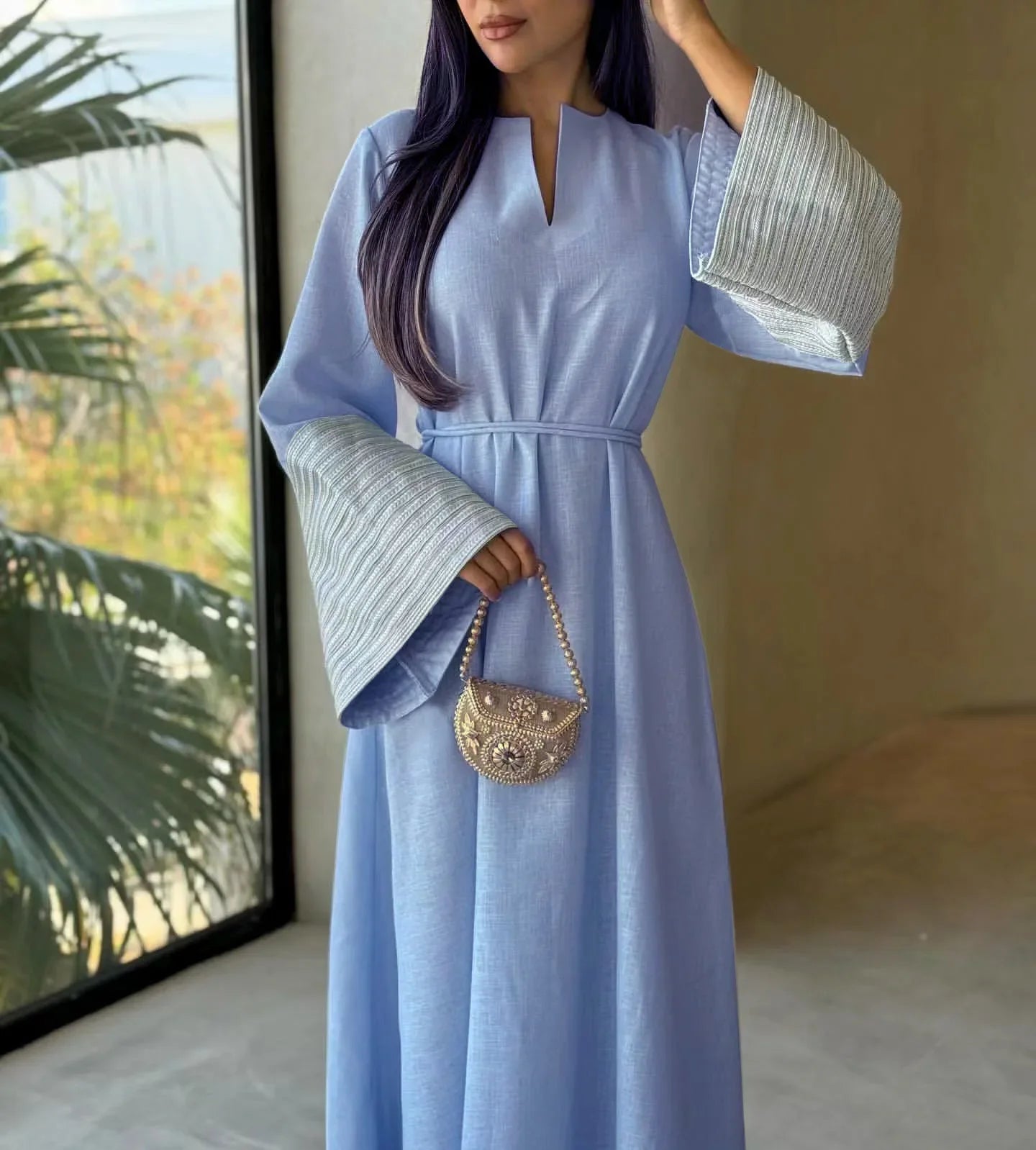 Women Muslim Maxi Dress  Dubai Arabic Abaya