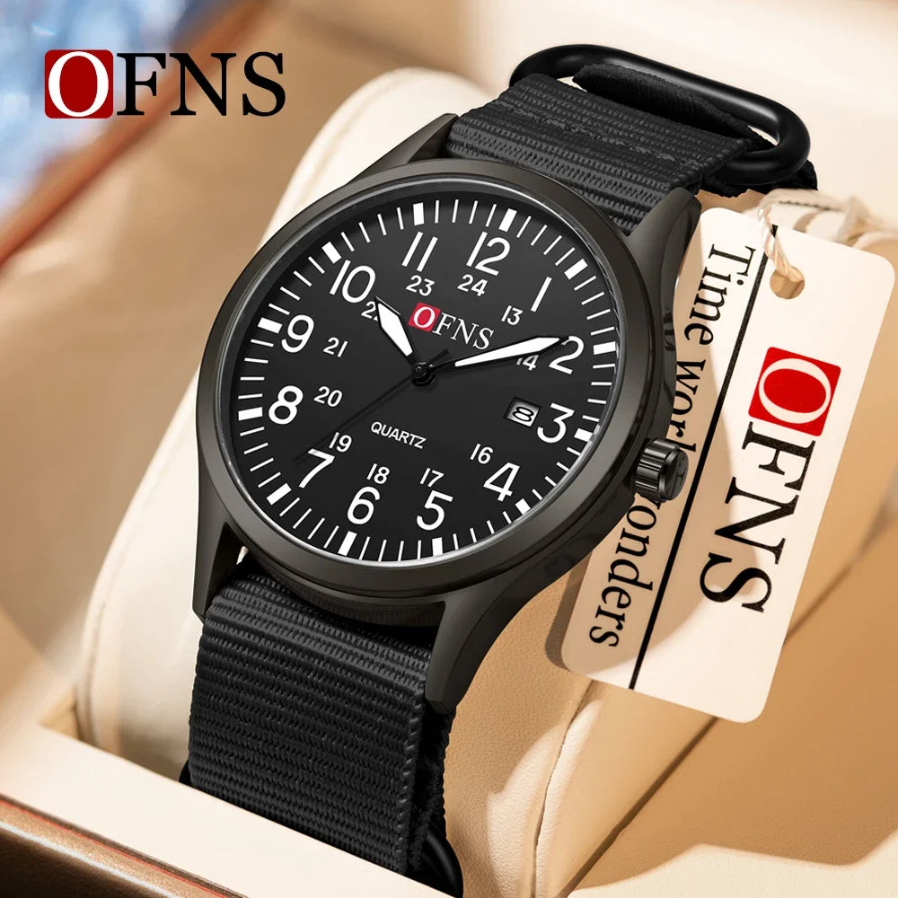 Fashion OFNS7200 Leisure Student Quartz Watch Waterproof Calendar Night Light Women's Watch 2026