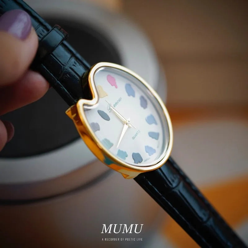 Women's Waterproof Quartz Watch 2026 Hot-Selling Brand Color Matching Creative Pointer Multi-Scene Wear Fashionable Timepiece