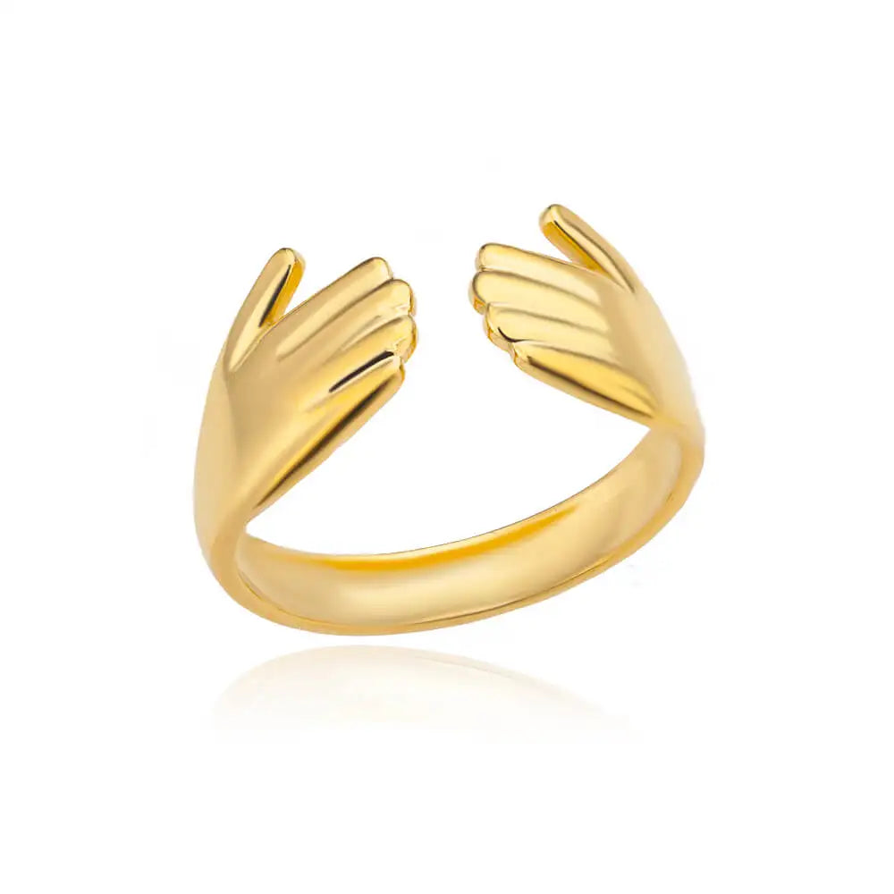 White Zircon Flower Leaf Shape Stainless Steel Rings For Women Adjustable Aesthetic Wedding Ring Light Luxury Female Jewelry BFF