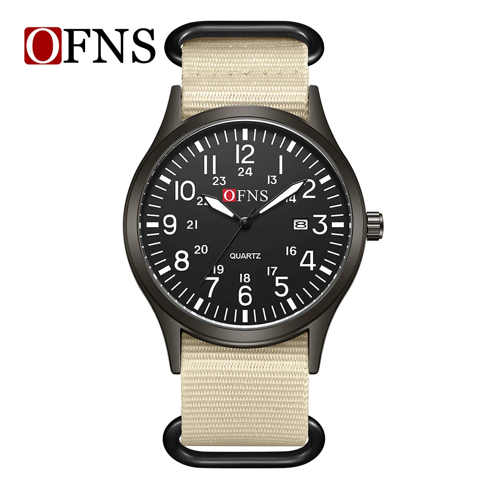Fashion OFNS7200 Leisure Student Quartz Watch Waterproof Calendar Night Light Women's Watch 2026