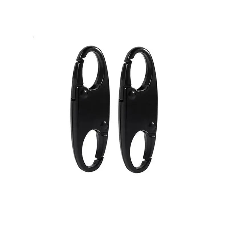 2Pcs Zipper Clip Theft Deterrent Double Opening Zippers Pull Replacement Detachable Zipper Connectors Zipper Lock Carabiner Clip