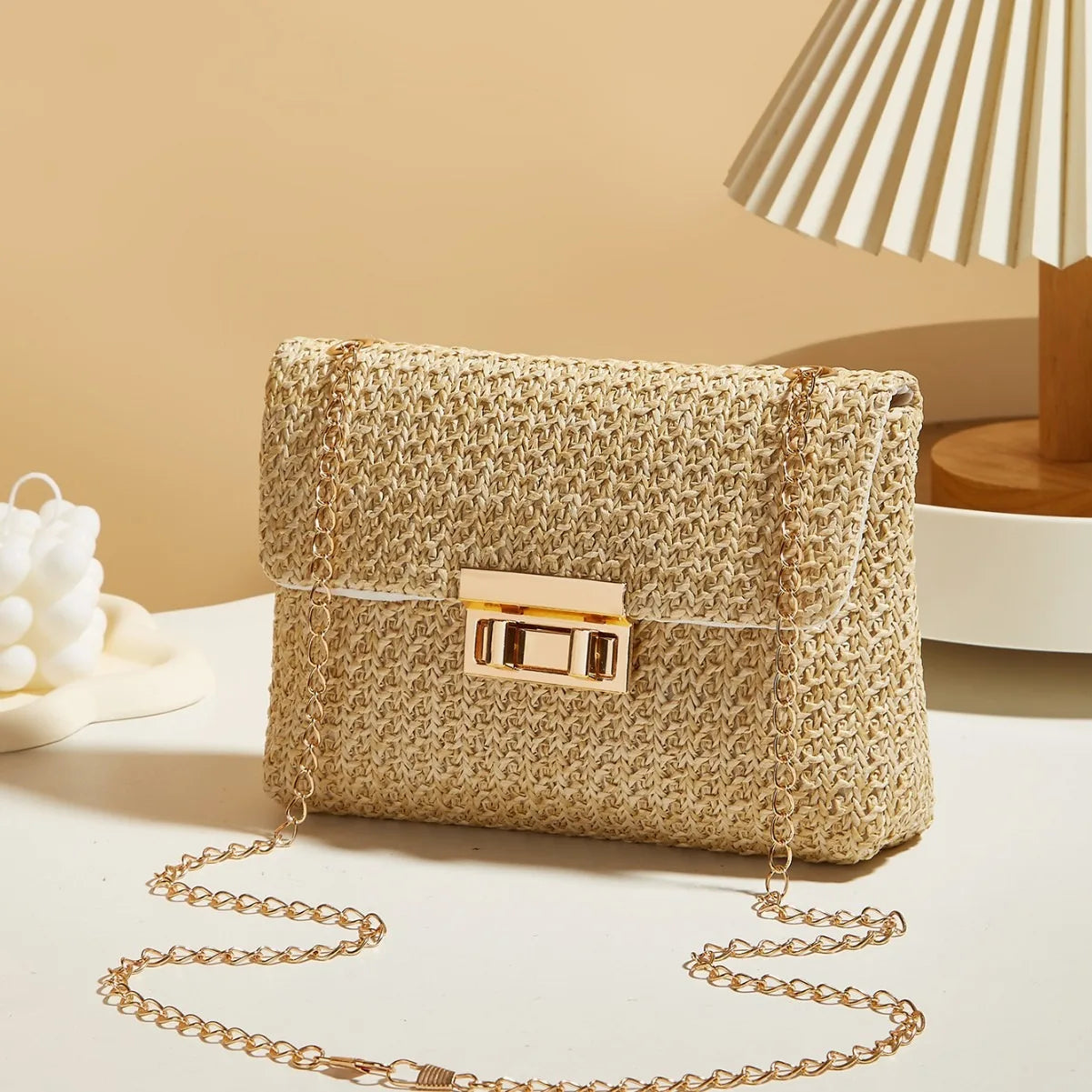 Fashion Women Summer Bohemian Straw Bag Small Woven Beach Crossbody Bag Shoulder Messenger Bag Girls Handbags Straw Bag Gifts