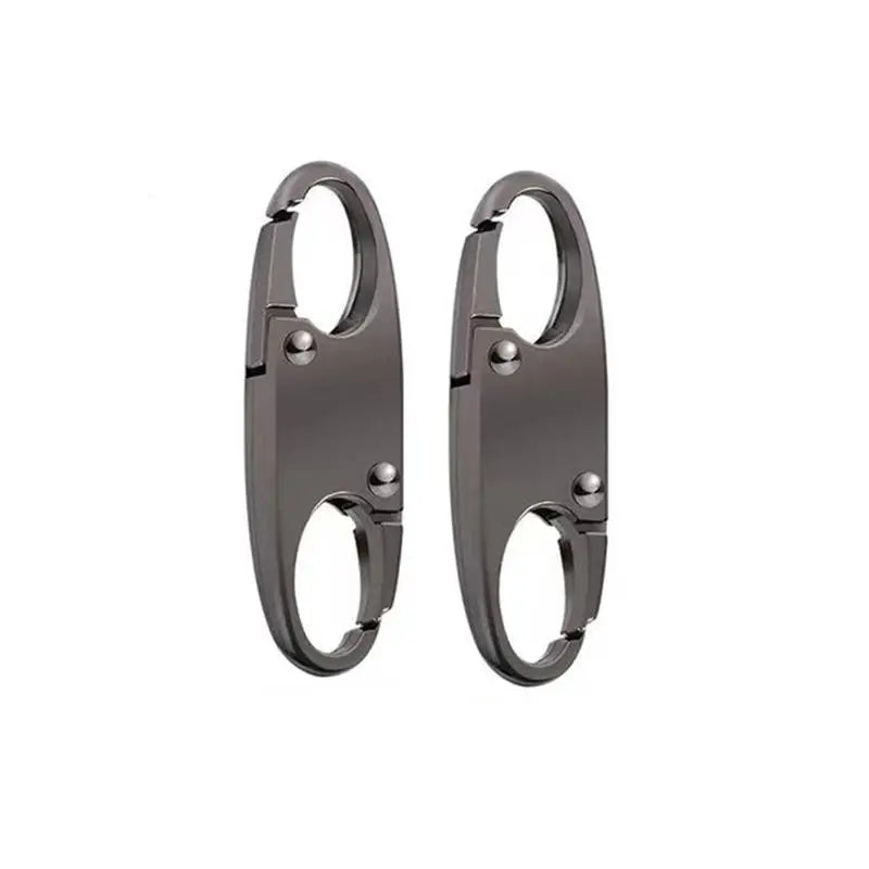 2Pcs Zipper Clip Theft Deterrent Double Opening Zippers Pull Replacement Detachable Zipper Connectors Zipper Lock Carabiner Clip
