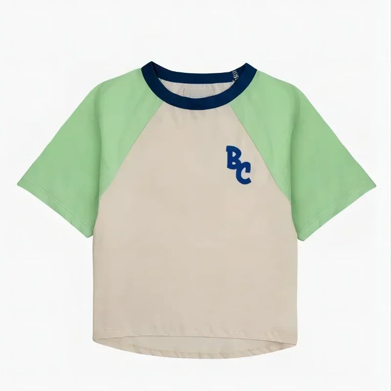 Summer Children's Casual T-Shirt Cartoon Print Short Sleeve Fun Inner Wear Korea Style Leisure INS New Product for Kids 2026