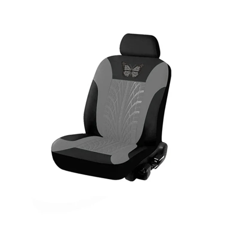 Car Seat Cover Full Set, Universal Butterfly Pattern Embroidery Auto Seat Cover Set