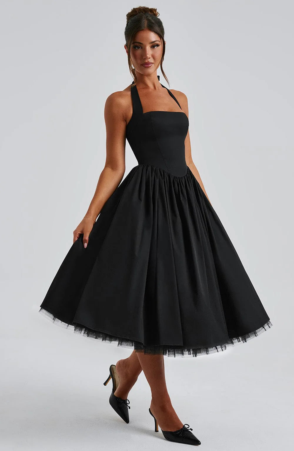 Elegant Sling Slim Long Dresses For Women 2025 Summer Fashion Sleeveless Backlesss A-line Halter Maxi Dress Elegant Vestidos