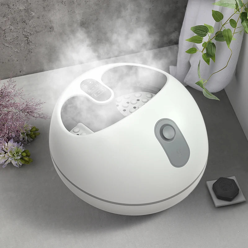 Ultrasonic Steam Basin Portable Design Fumigation Massage Foot Bath Innovative Thermal Cover Foot Spa Mom's Gift Foot Massagers
