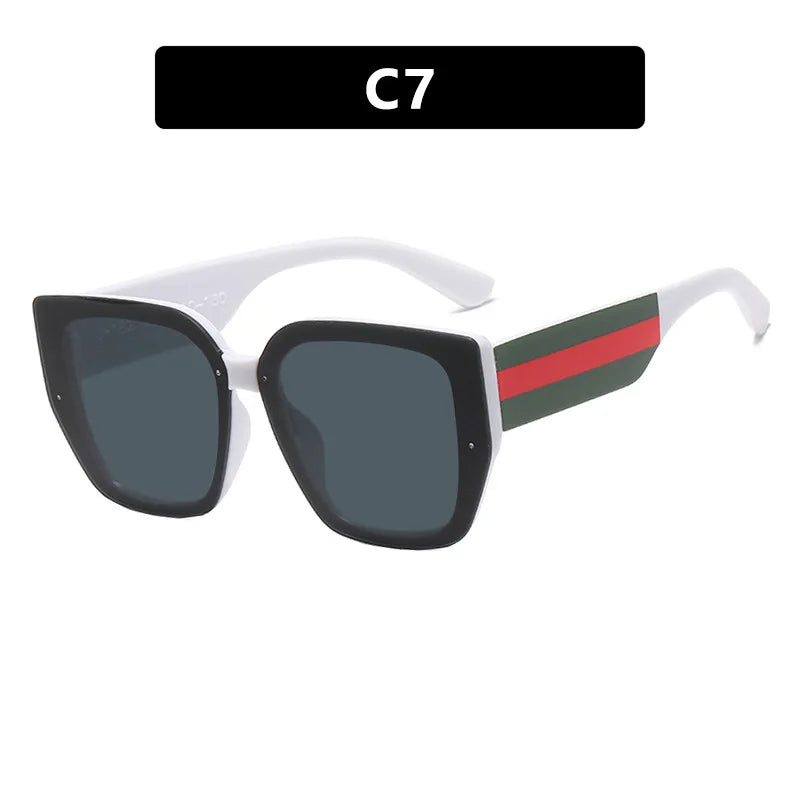 Polygonal  Mix Color Sunglasses Irregular 2024 New Women Sunglasses Retro Fashion Concave Shape Girls Eyewear Luxury Designer
