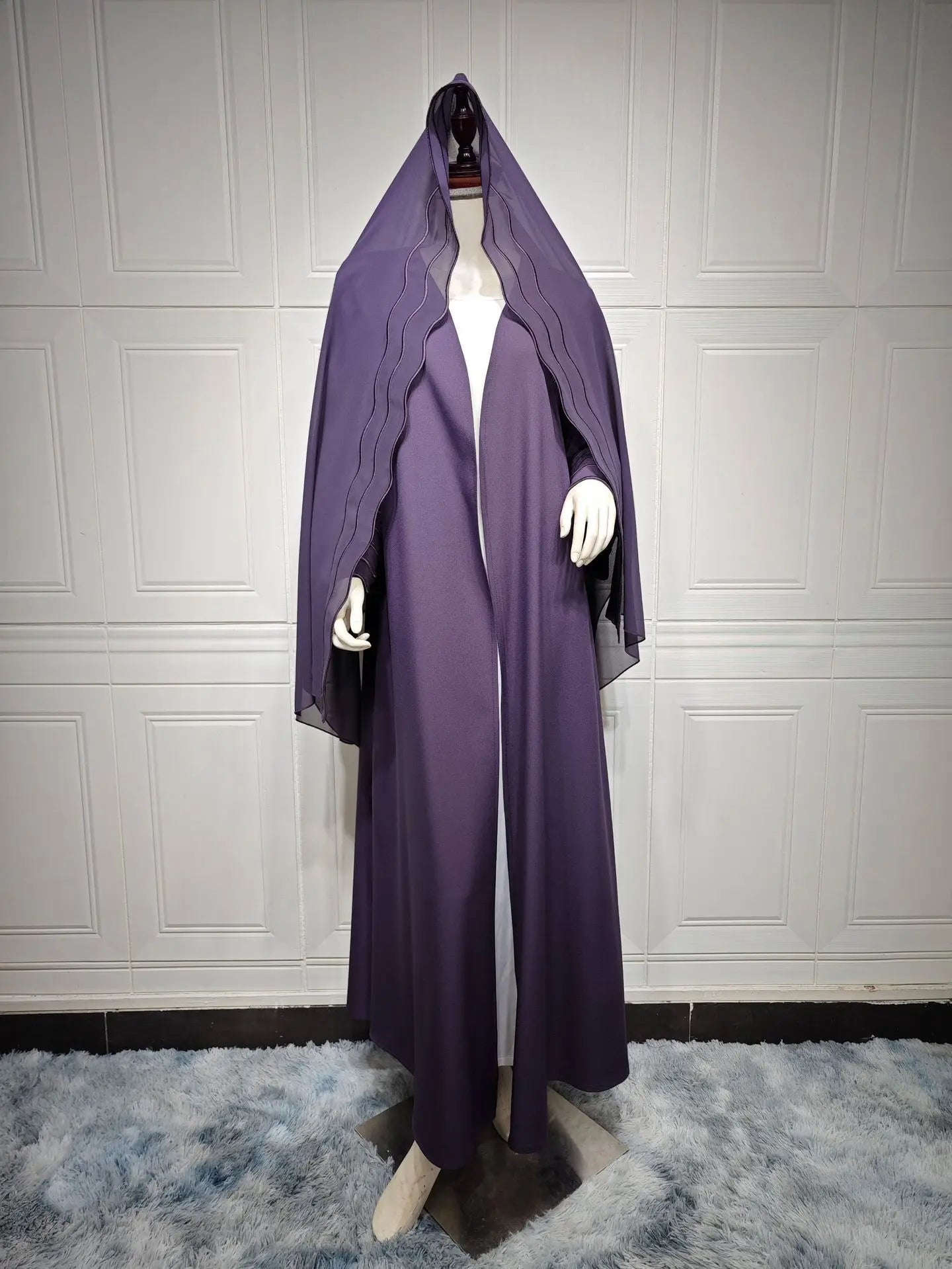 Dubai Turkish Abaya Headscarf Suits