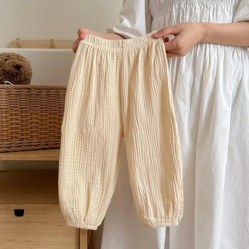 Solid Color Simple Children's Pants Summer Clothing