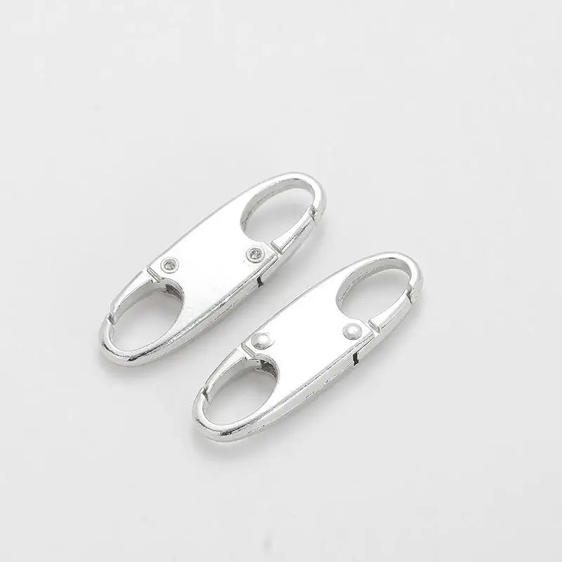 2Pcs Zipper Clip Theft Deterrent Double Opening Zippers Pull Replacement Detachable Zipper Connectors Zipper Lock Carabiner Clip