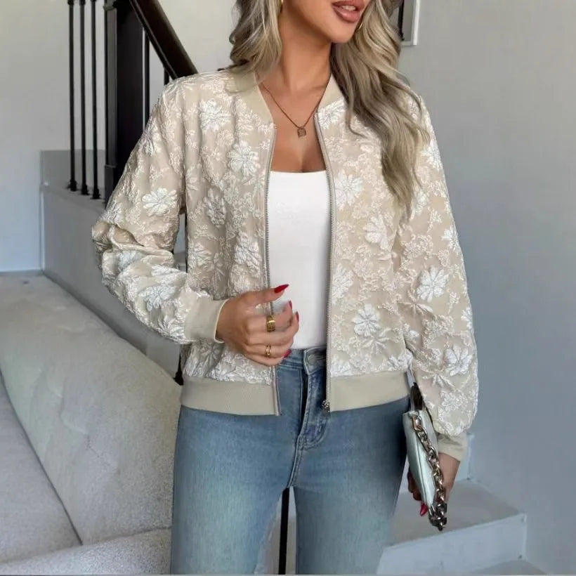 2026 New Mini Flared Blazer Women's Short Sleeve Lightweight Jacket for Spring and Autumn, Stylish Baseball Coat, Versatile Casu