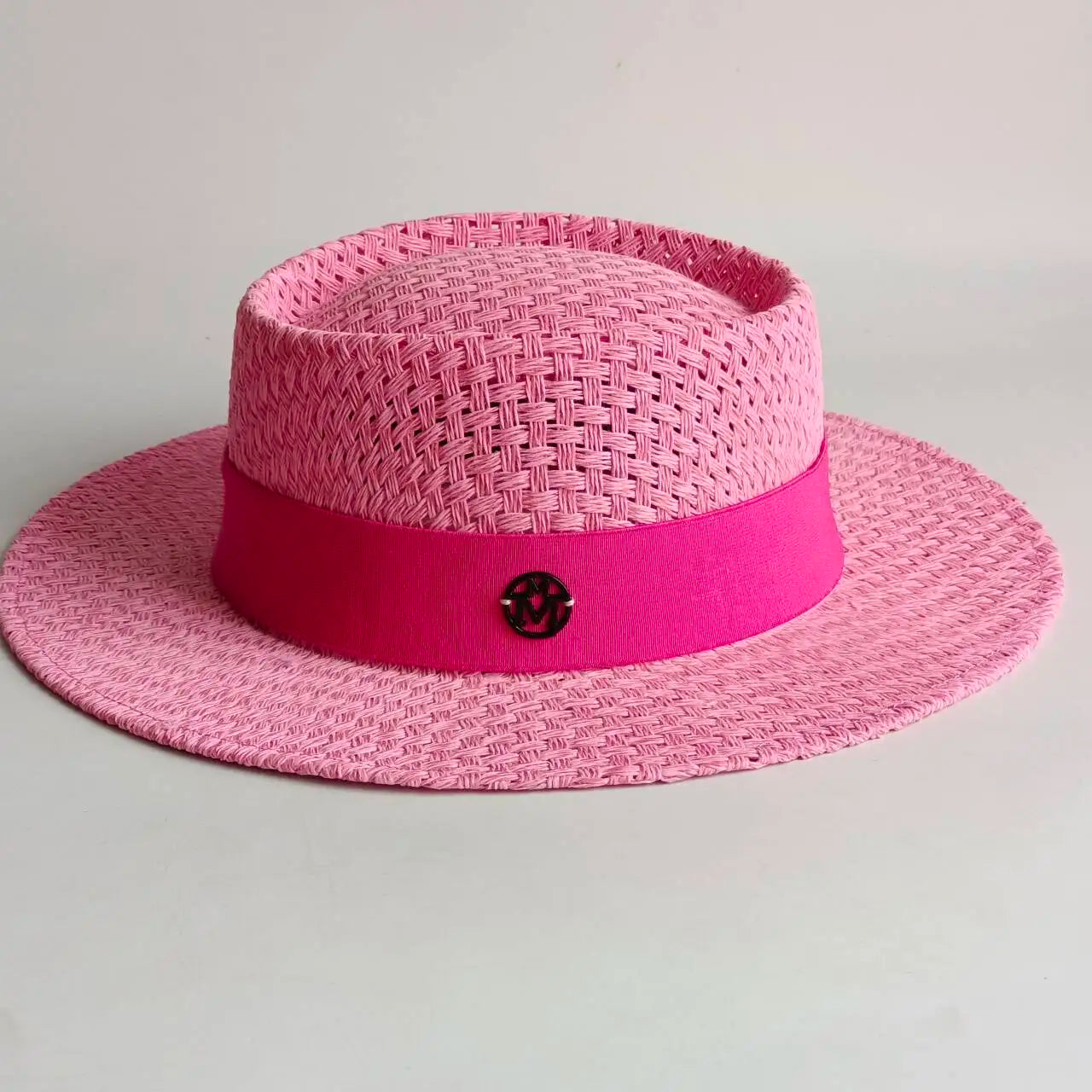 French Straw Hat Elegant Women's Outdoor