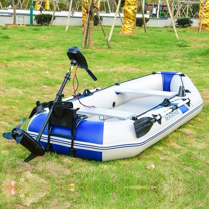 2.6M Thick Inflatable Boat 3 or 4 Person PVC Material Kayak Air Floor Fishing Boat For Outdoor Water Entertainment