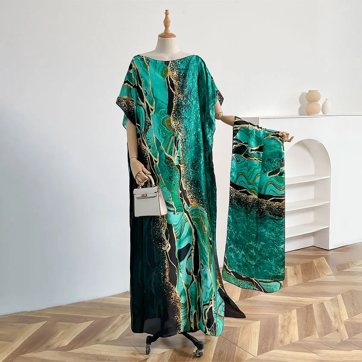 Summer Beach For Women Elegant Printed Muslim Lady Long Hijab