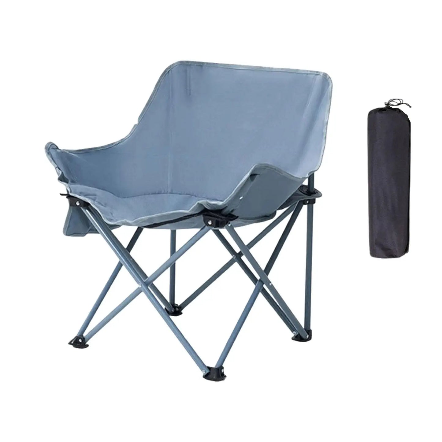 Portable Camping Chair Outdoor Folding Chair for Hiking Traveling Backyard
