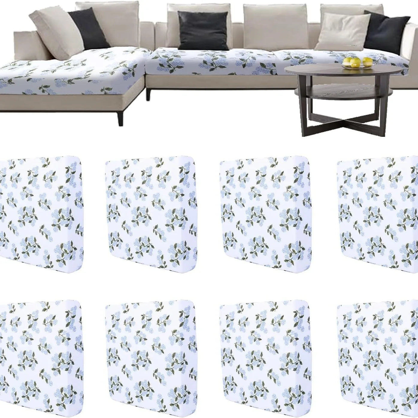 Outdoor Elastic Sofa Cover Cushion Cover for Garden Patio Replacement Sofa