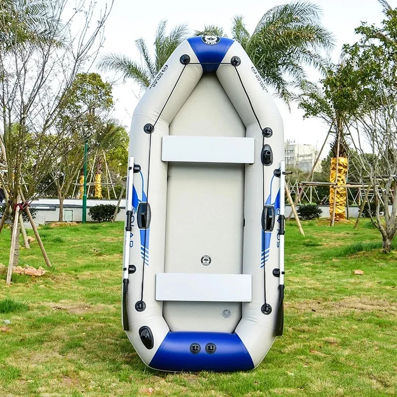 2.6M Thick Inflatable Boat 3 or 4 Person PVC Material Kayak Air Floor Fishing Boat For Outdoor Water Entertainment
