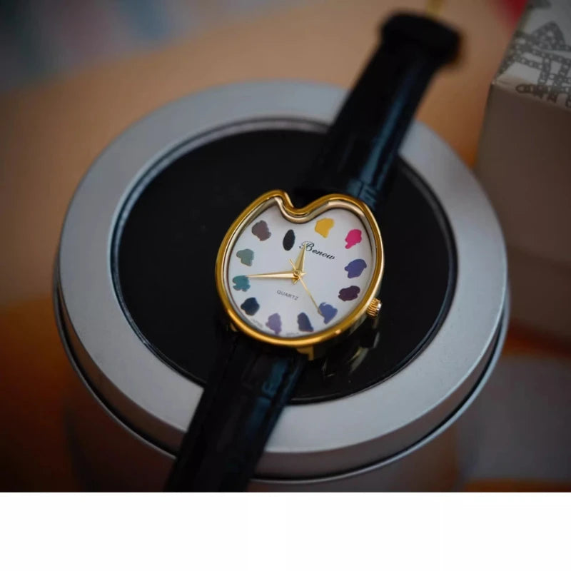 Women's Waterproof Quartz Watch 2026 Hot-Selling Brand Color Matching Creative Pointer Multi-Scene Wear Fashionable Timepiece