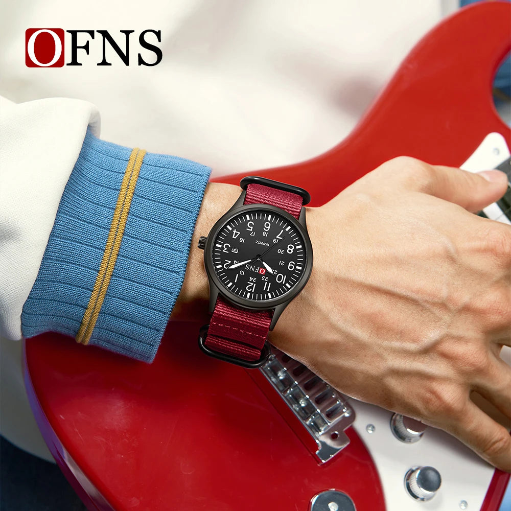 Fashion OFNS7200 Leisure Student Quartz Watch Waterproof Calendar Night Light Women's Watch 2026