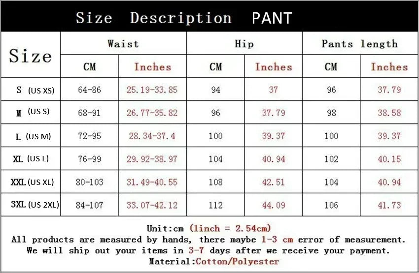 Mens Print Pants Autumn