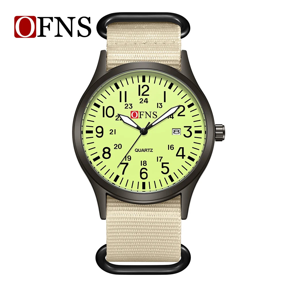 Fashion OFNS7200 Leisure Student Quartz Watch Waterproof Calendar Night Light Women's Watch 2026