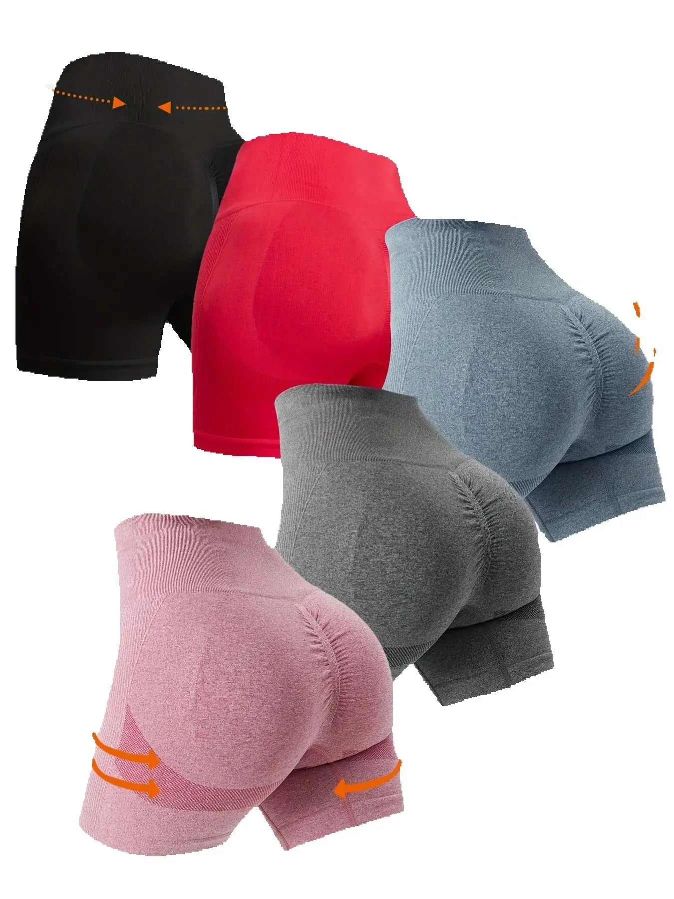 Women Cycling Jogging Fitness High Waist Push Up Gym Shorts Leggings Women Yoga Clothing Women Sports Shorts