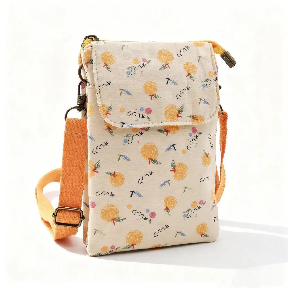 Casual single-shoulder storage, ID bag, phone bag, outdoor portable, fashionable crossbody, multi-layered and versatile