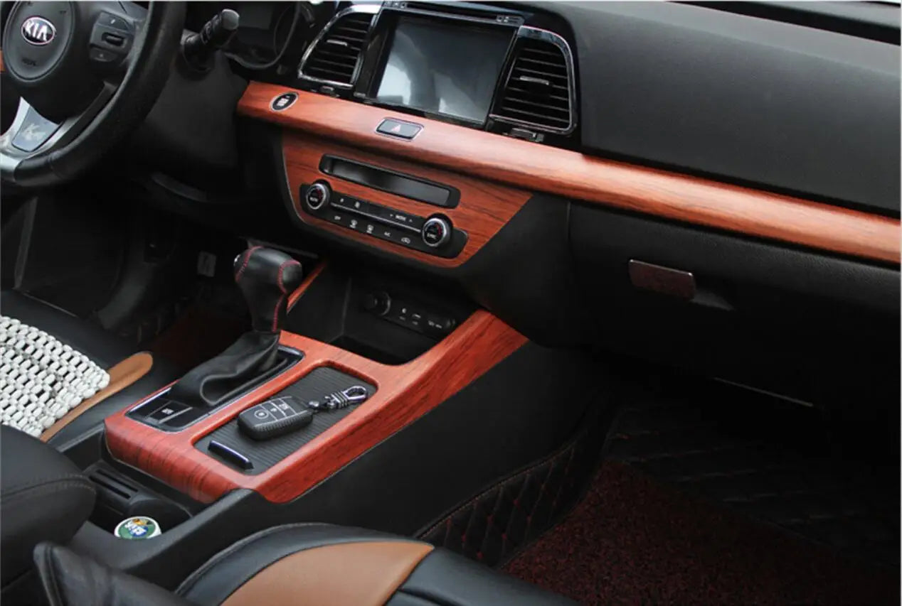 PVC Self Adhesive Wood Vinyl Wrap Car Sticker Interior Furniture Bubble Free Wooden Textured Grain Decorative Film Cabinet