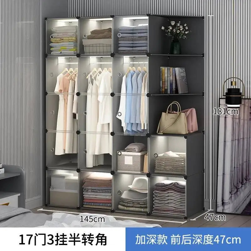 Storage Organizer Closet Simple Cube Door Makeup