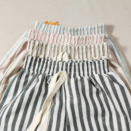 Children's Shorts Children's Pants Single Item Pants Pure Cotton Boys Casual Pants Girls Shorts Baby Jackets Pants British Style