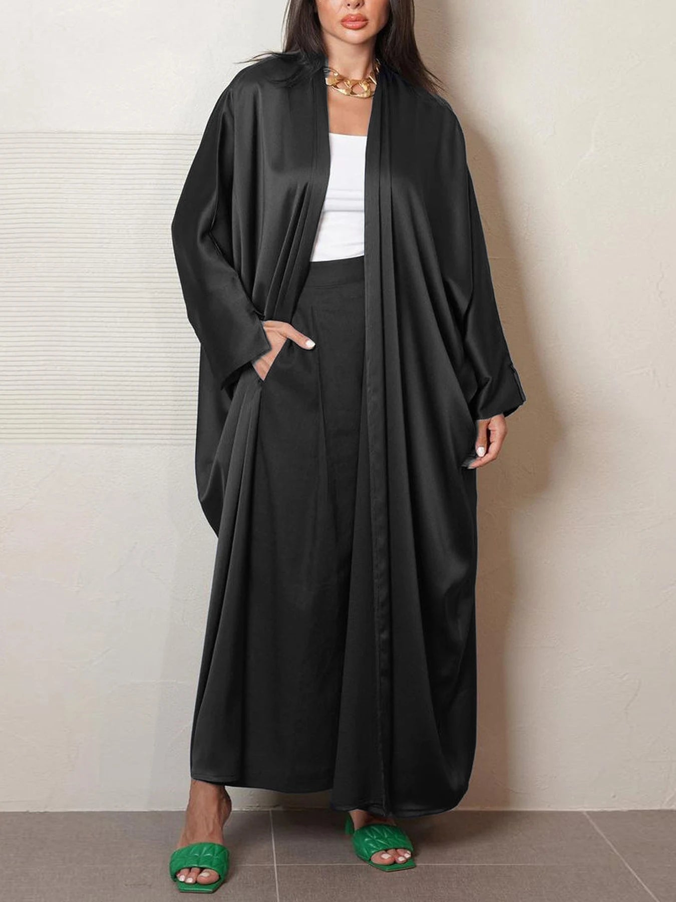 Dubai Arab Party Abaya Cardigan Robe Corban