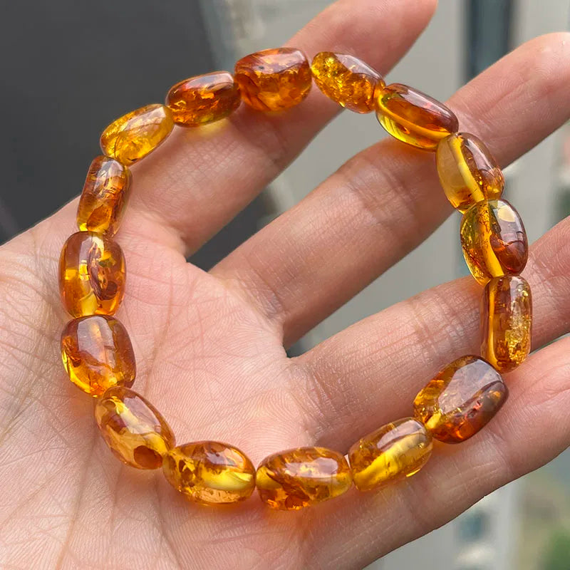 2026 New Natural Amber Bracelets for Women Trendy 100% Genuine Irregular Original Piebald Top Quality Baltic Real Fine Jewelry