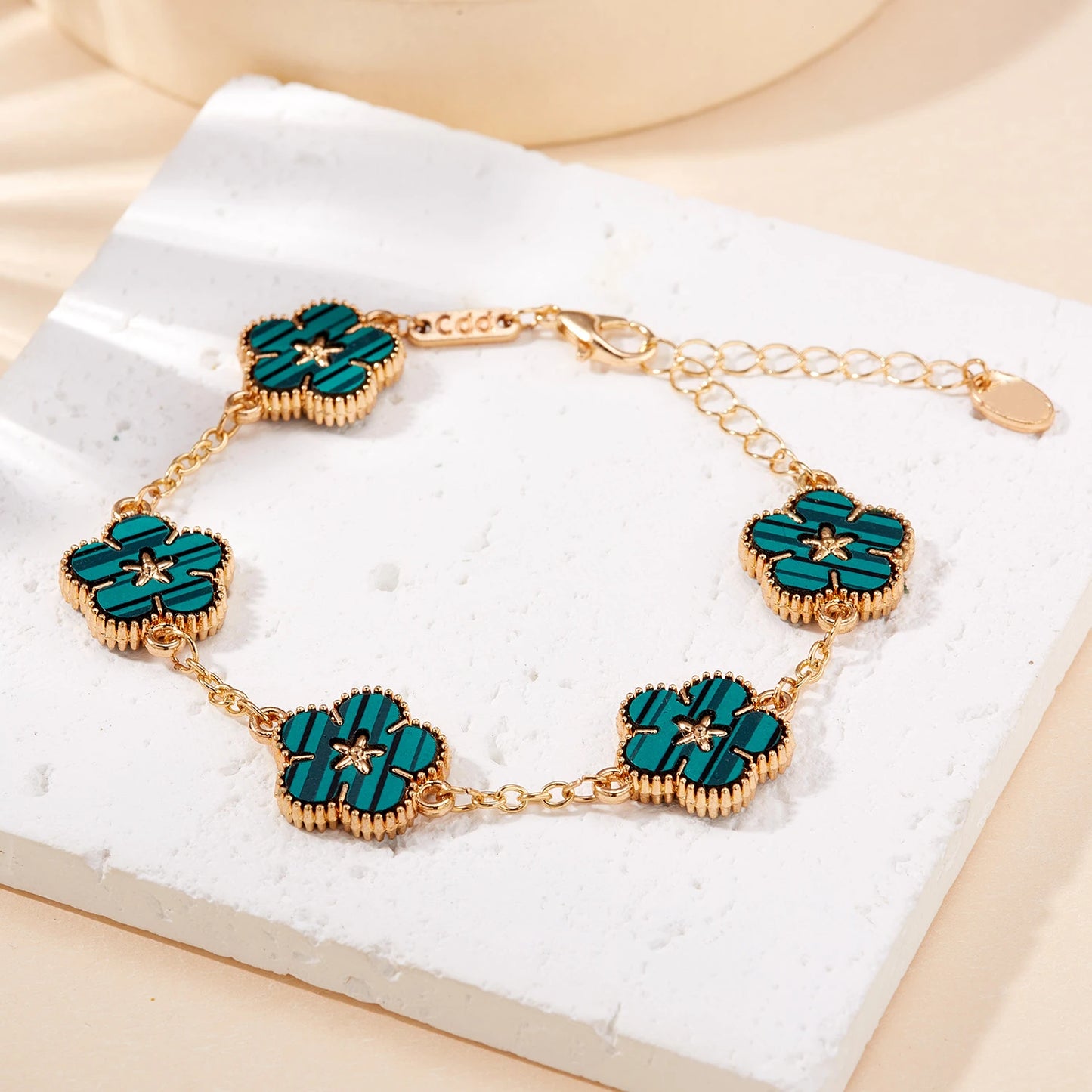 Light Luxury Double-sided Plum Blossoms Bracelets for Women