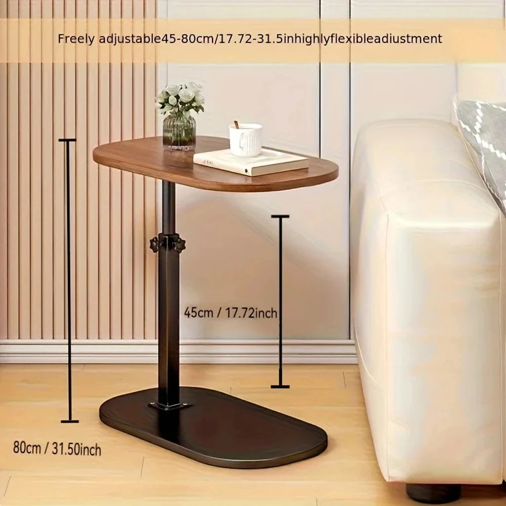 Adjustable Flip-top Laptop Desk Multi-angle Tilting Panel Height Adjustable Folding Portable Standing Side Table for Home Office
