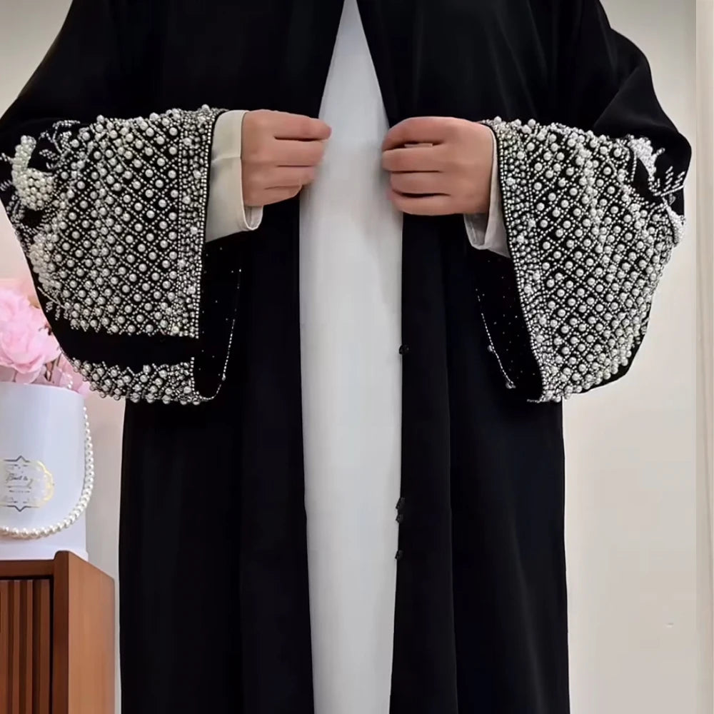 Eid Abaya Women Dress Kaftan Diamond Beading Jalabiya Party Muslim Dubai Vestidos Largo Ramadan Morocco Caftan Robe Abayas 2026