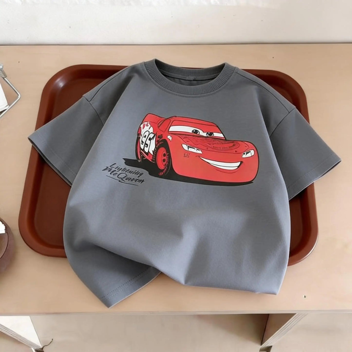 Summer Clothing Printed Cartoon Car Boys Tshirts