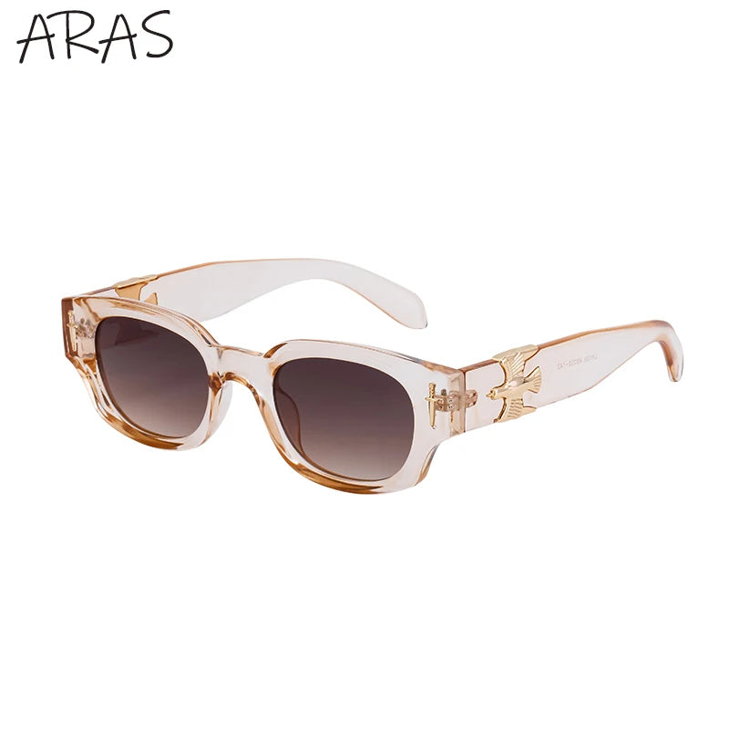 Fashion Soaring Eagle Rectangle Sunglasses Men Women 2026 Luxury Brand Vintage Punk Sun Glasses Male Small Square Shades Eyewear