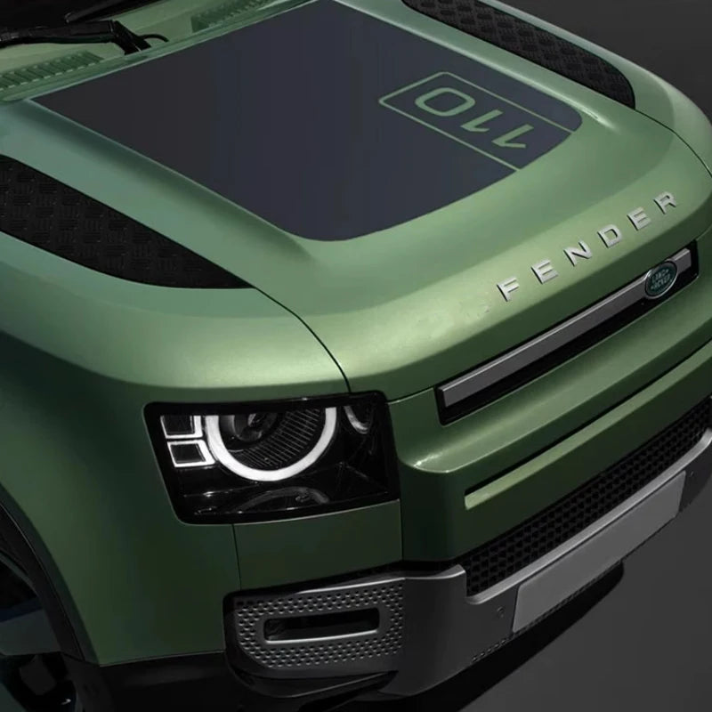 For Land Rover Defender 90 110 2020-2024 Car Engine Bonnet Trim Decals Hood Cover Stripes Stickers PVC Exterior Accessories