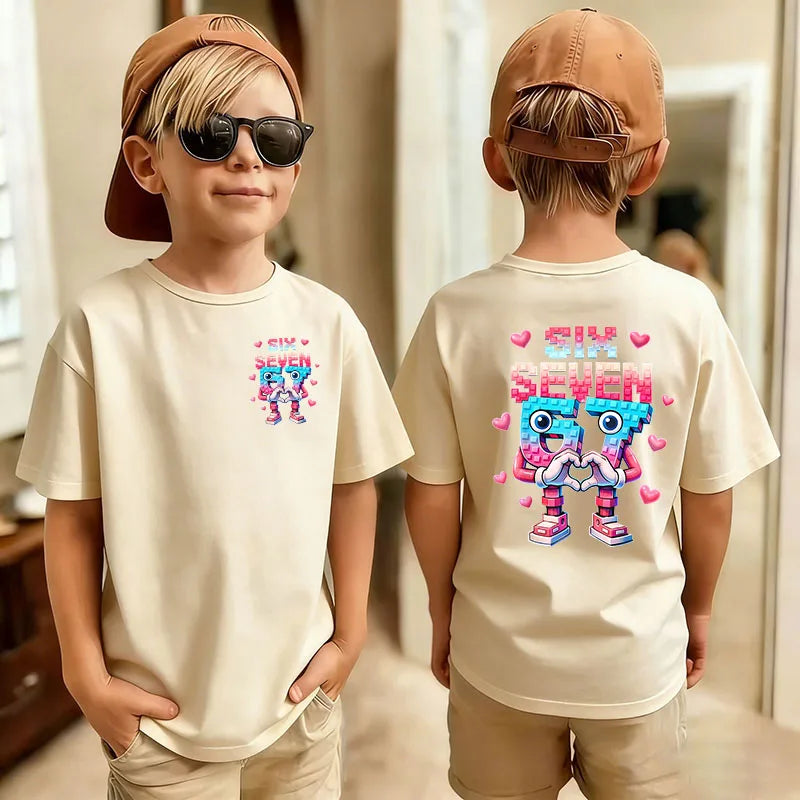 t T-Shirt Boy/Girl Summer Short Sleeved Kids Tshirt Top Fan Gifts
