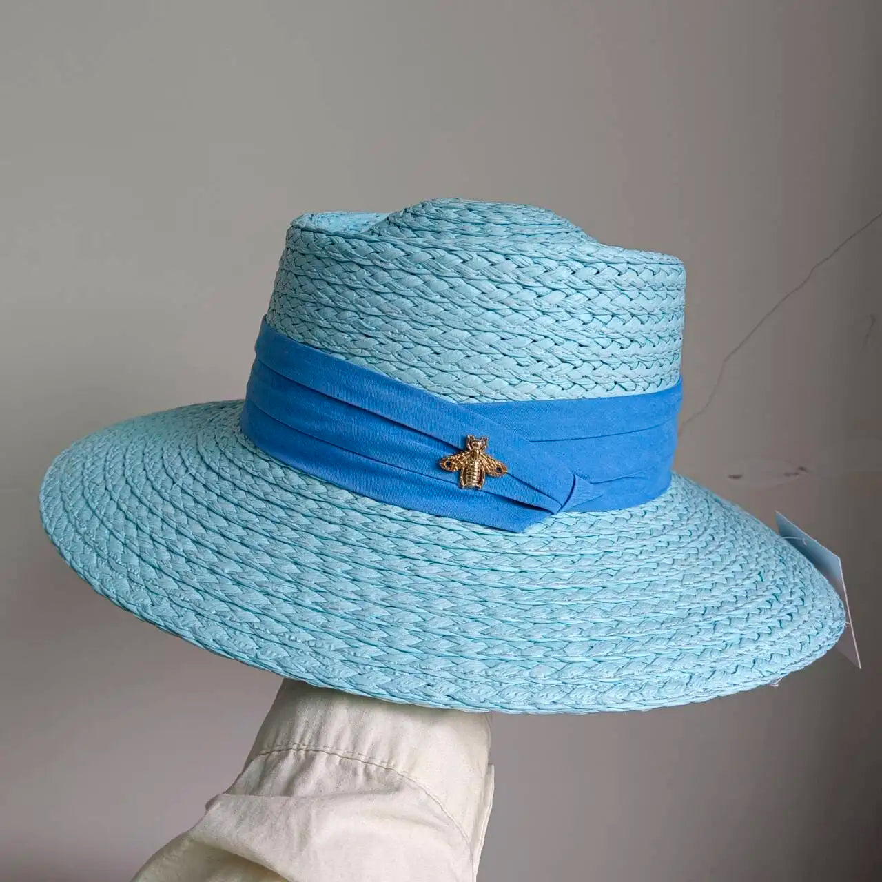 French Straw Hat Elegant Women's Outdoor