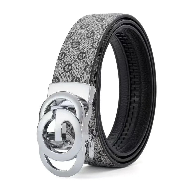 Top genuine leather and leather material men's belt fashion casual luxury brand jeans belt versatile design men's belt