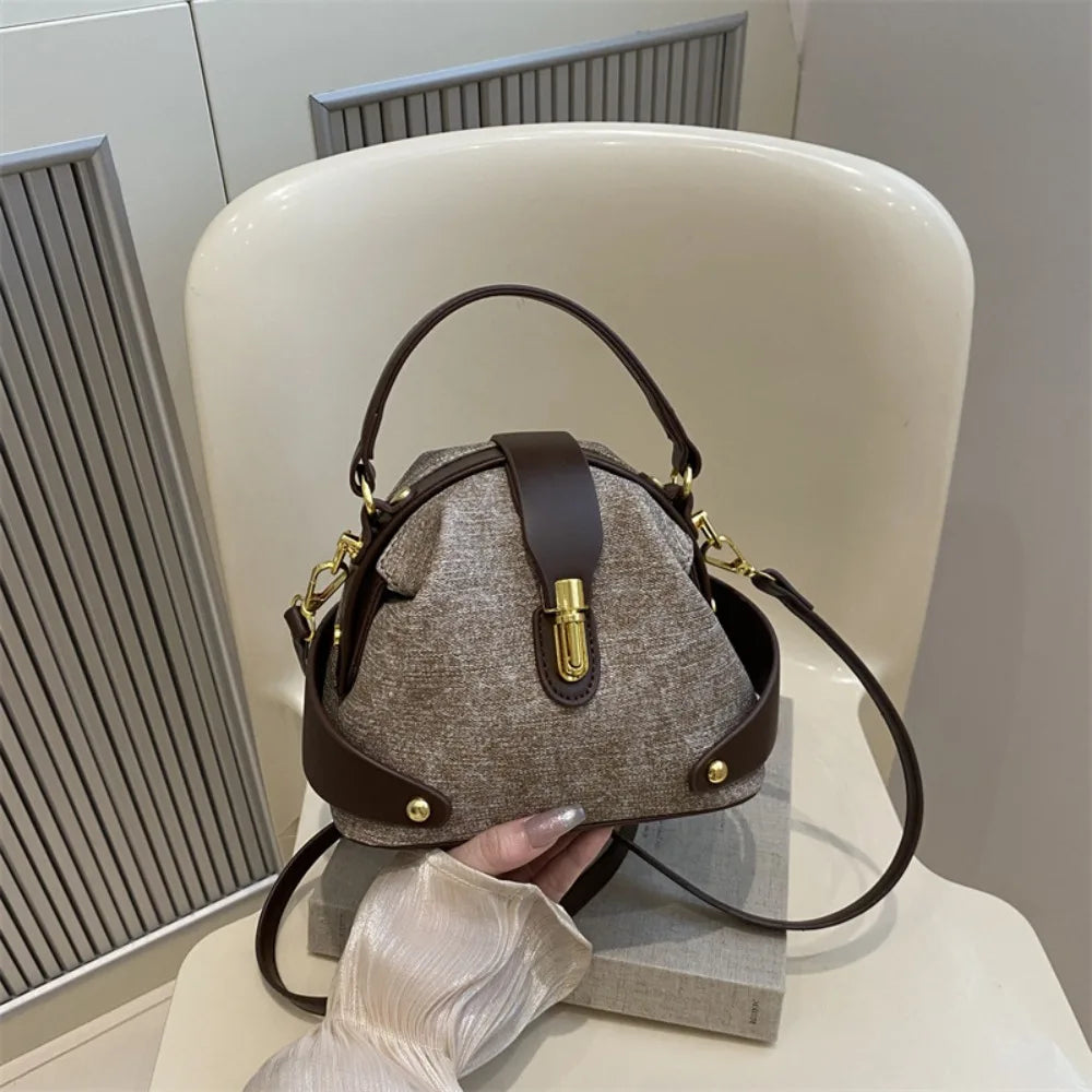 Durable PU Leather Crossbody Bag Versatile Large Capacity Handbag Casual Messenger Bags Women