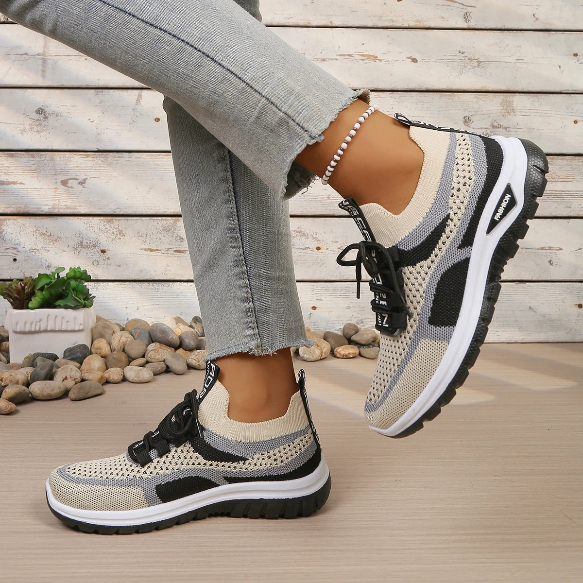 Women's shoes 2026 Casual sports shoes, new color-blocked and fashionable single shoes cheap shoes clearance free shipping