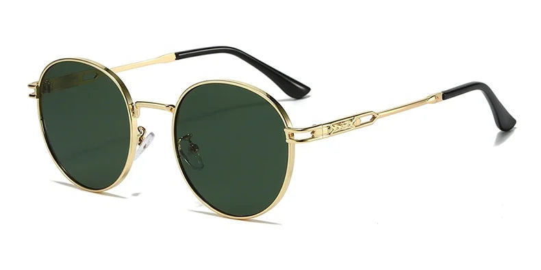 Fashion Classic Round Sunglasses For Women Sexy Small Metal Frame Sun Glasses Ladies Shades Trends Summer Unique Eyewear Men