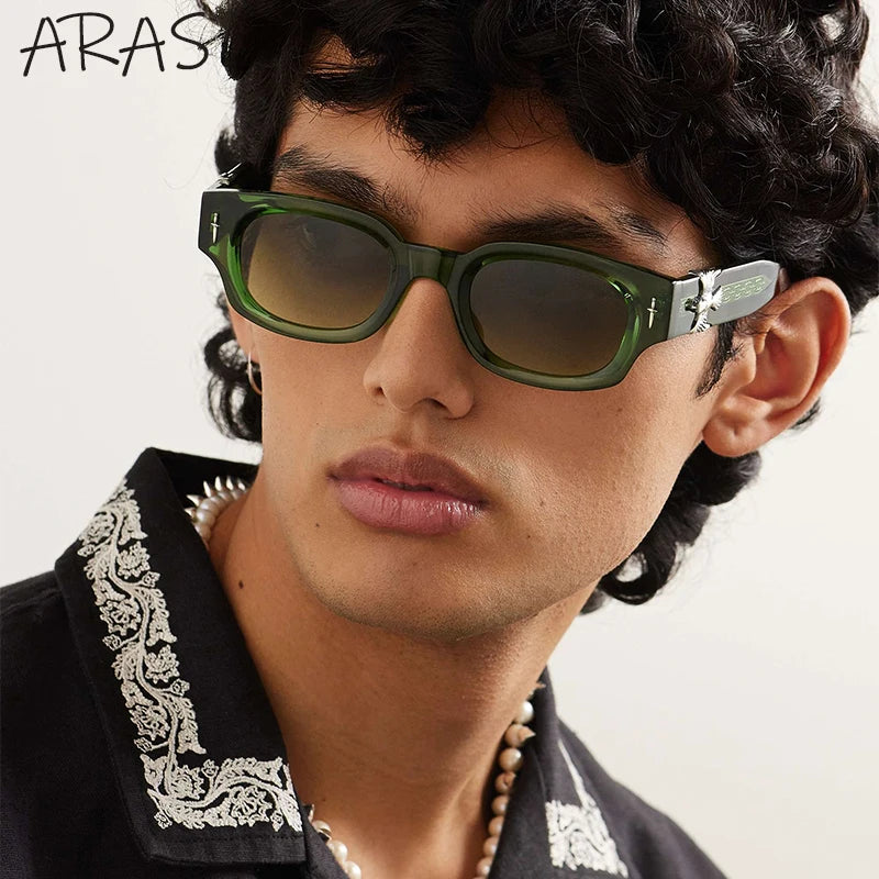Fashion Soaring Eagle Rectangle Sunglasses Men Women 2026 Luxury Brand Vintage Punk Sun Glasses Male Small Square Shades Eyewear