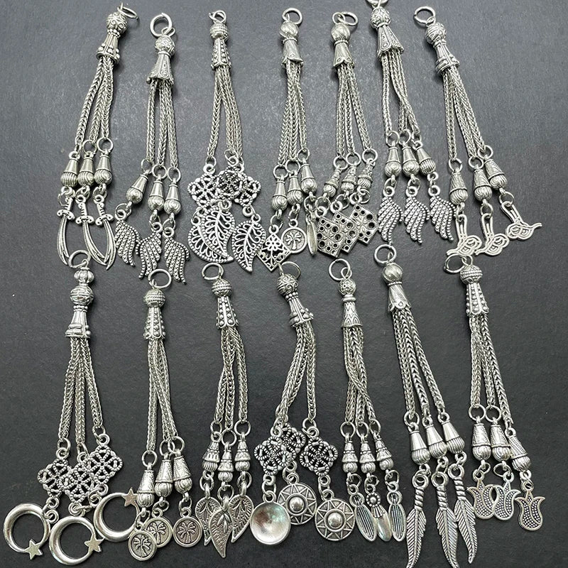 3pcs 14 Style Muslim Islamic Middle East Rosary Tassel Jewelry 33 Necklace Earring Pendant DIY Prayer Bead Accessories Discover